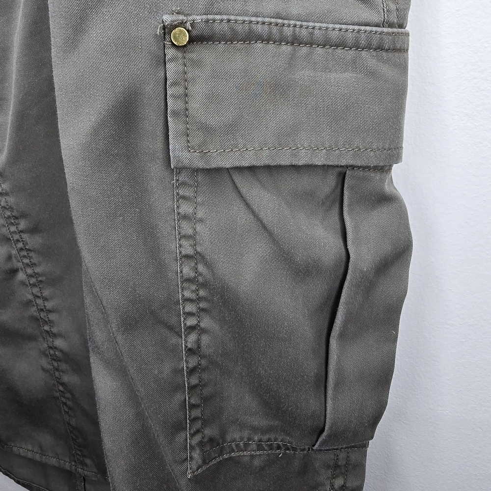 🎊Host Pick🎊 POLO Ralph Lauren Khaki Utility Cargo Pocket Belted Skirt Size 14 - Picture 6 of 16